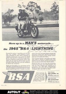   ad  3 99  1965 bsa thunderbolt motorcycle photo