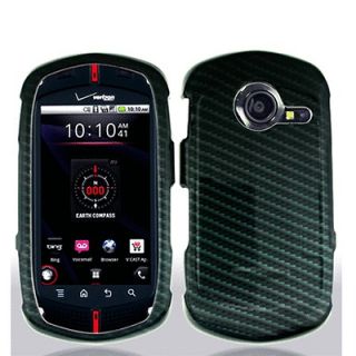 for Casio GzOne Commando Black Carbon Fiber Cover Hard Case Accessory 