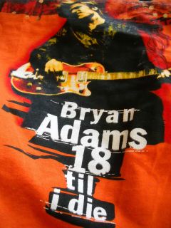 Bryan Adams 18 Til I Die European Tour of 96 Concert T Shirt