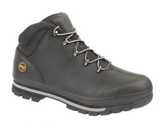 Timberland Mens Black Work Boots New Split Rock Safety Steel Toe Cap 
