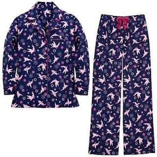 disney womens tink tinker bell flannel pajamas set