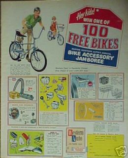 1968 Western Auto Bike Accessory Jamboree Bicycle Parts Printed Toy 