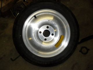   Mustang Aluminum Spare Wheel and Tire 15 4 Lug Skinny 93 Cobra GT