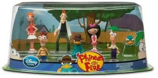 Disney Channel Phineas and Ferb Figurine Playset Perry Agent P Candace 