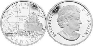 Canada 2012 R.M.S. Titanic $10 Fine Silver Proof Coin   in Royal Mint 
