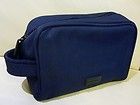 VERSACE Navy Blue Makeup Cosmetics Bag with handle, 100% Authentic 