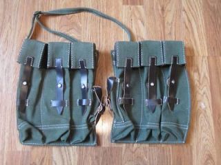   ammo ammunition pouches green canvas  43 95  toll