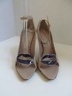 Yves saint Laurent Tom Ford Designed Lips shoes/Heels Taupe/Beige/Pu 