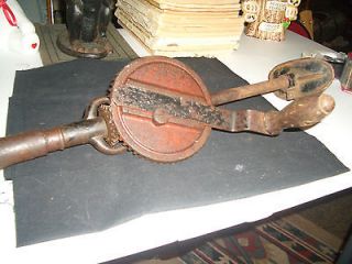 vintage antique hand crank brace drill  6