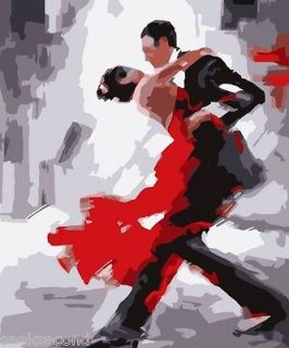 acrylic paint by number kit 50x40cm 20x16 lovely tango diy