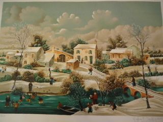 Newly listed FROZEN RIVER BY RAPHAEL TOUSSAINT ***SIGNED*** NUMBERED 