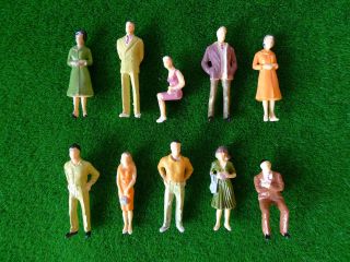 Lot 100 Painted Model Train People Figures Passengers Diorama O Scale 