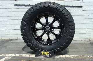  Wheels Novakane DEATH METAL Black 35x12.50 20 Toyo MT 35 tires 8 lug