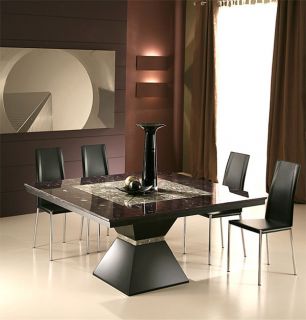 New Square Stone & Glass Brio Dining Table Lavamar Modern Italian 