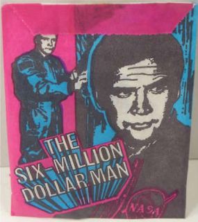   SIX MILLION DOLLAR MAN Trading Card SEALED PACK Vintage Holland 75