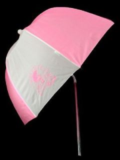 Drizzle Stik Golf Umbrella Pink/White Panel Flex