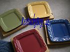 Longaberger Woven Traditions Soft Square Single Dinner Plate NIB COLOR 