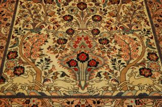 c1930s antique tree of life persian sarouk rug 4 9x6