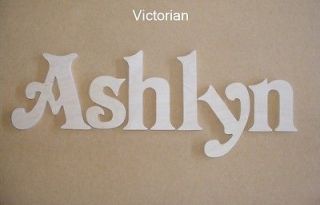 size Unpainted Nursery Wood Wall Letters Wooden Name Child Baby