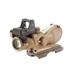 Trijicon ACOG TA31ECOS G 4x32 Green Reticle Dark Earth Riflescope w/ 3 
