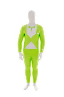 deluxe green glow tuxedo bodysuit morphsuits costume more options size