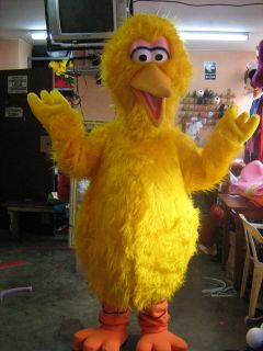 new adult yellow bird animal mascot costume from peru time