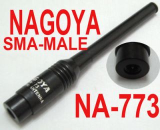 Nagoya NA 773 SMA Male VHF UHF Dual band extendable antenna NA773