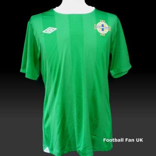 NORTHERN IRELAND Umbro Home Shirt 2010/12 New BNWT Green IFA Jersey 