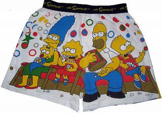 NWOT HOMER SIMPSON Mens funny comfy cotton boxer shorts sleepwear M 