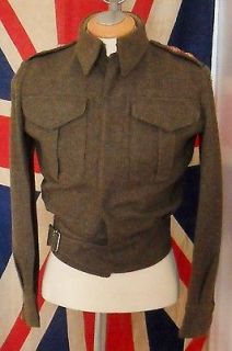 WWII Canadian Officers Battledress Tunic Jacket Uniform DATED 1943