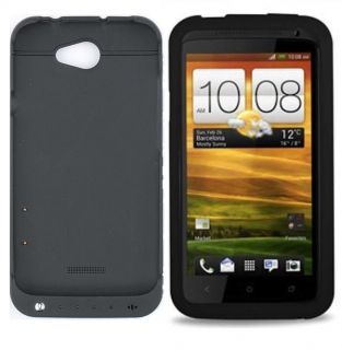 Black 2200mAh Power Bank External Battery Charger Case For HTC One X