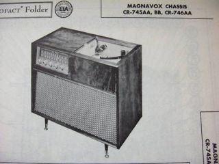magnavox cr 745aa 745b b 746aa tuner receiver photofact time