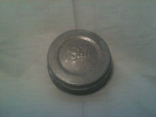 Ball Zinc canning lid (cap) for Mason Jars Regular porcelain lined.