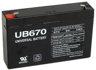 2yr Warranty Bonus UPG 6V 7Ah UPS Battery for Powertron PEA6V65F3 