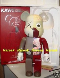 Medicom Be@rbrick Original Fake 1000% Kaws Dissected Red Companion 