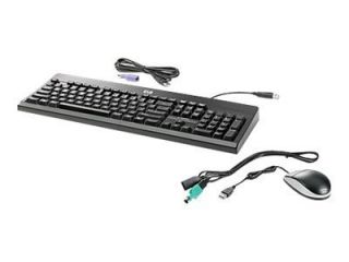 HP USB PS2 Washable Keyboard and Mouse BU207AT ABA Wired