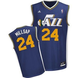 NEW adidas Utah Jazz Paul Millsap Replica Road Jersey   Road Jersey 