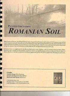 panzer grenadier romanian soil wwii scenario wargame 