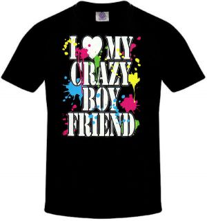   MY CRAZY BOYFRIEND Tshirt Funny Valentines Day T Shirt Love Shirt