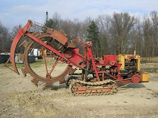 CLEVELAND WHEEL TRENCHER TRACKED TRENCHER FIELD TILE MACHINE