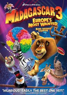 Madagascar 3 Europes Most Wanted DVD, 2012, Canadian