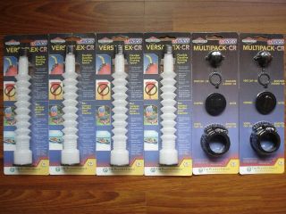 Wedco Flexible Gas Spouts + 2 Multipack Kits w Screw Caps,Stoppers 