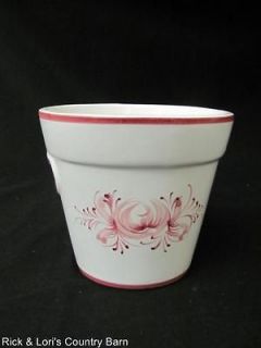 vintage hand painted elpa alcobaca ceramic flower pot  10 