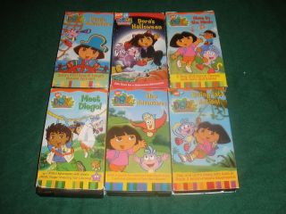 Lot of 8~Nick Jr. Dora the Explorer & Diego VHS Video Lot~Meet Diego