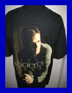 Vtg Ricky Martin Livin la Vida Loca 1999 Tour T Shirt M Mint