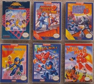 Supreme Mega Man NES Game Case Bundle, Mega Man 1 2 3 4 5 6 *NO GAMES*