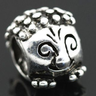   Silver European Charm Bead for Snake Bracelet/Necklace X204 C2