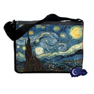 starry night by vincent van gogh messenger laptop bag