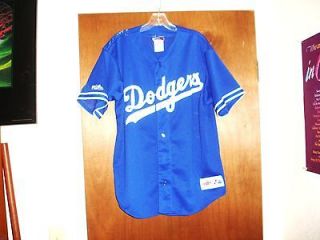   ANGELES DODGERS MLB Throwback MAJESTIC AUTHENTIC Jersey Adult Men L