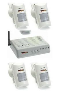 voice alert system 6 wireless motion alarm with 4 sensors